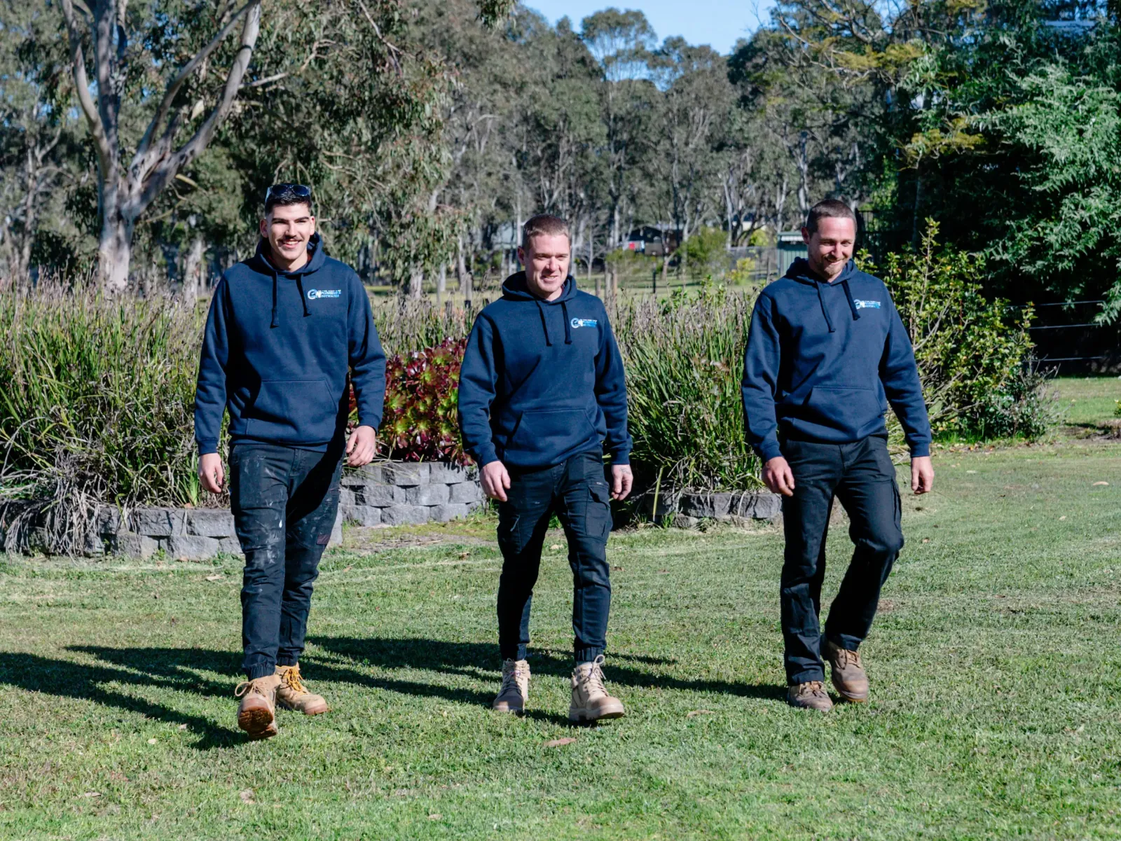 Emergency plumbing crew